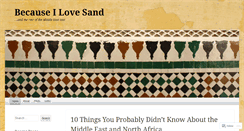 Desktop Screenshot of becauseilovesand.com